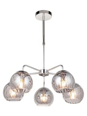 Gallery Home Chrome Dilan 5 Bulb Pendant - Image 3 of 3