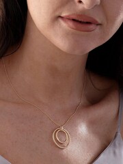 Beaverbrooks 9ct Gold Circle Pendant - Image 3 of 3