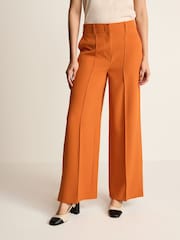 Orange Tailored Mid Rise Wide Leg Trousers - Image 2 of 6
