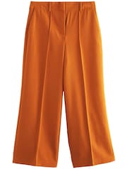 Orange Tailored Mid Rise Wide Leg Trousers - Image 5 of 6