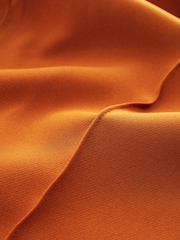 Orange Tailored Mid Rise Wide Leg Trousers - Image 6 of 6