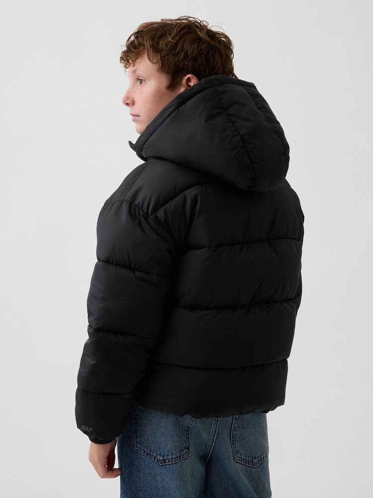 Gap Black Heavyweight Puffer Jacket (4-13yrs) - Image 2 of 3 Gap Black Heavyweight Puffer Jacket (4-13yrs) - Image 2 of 3