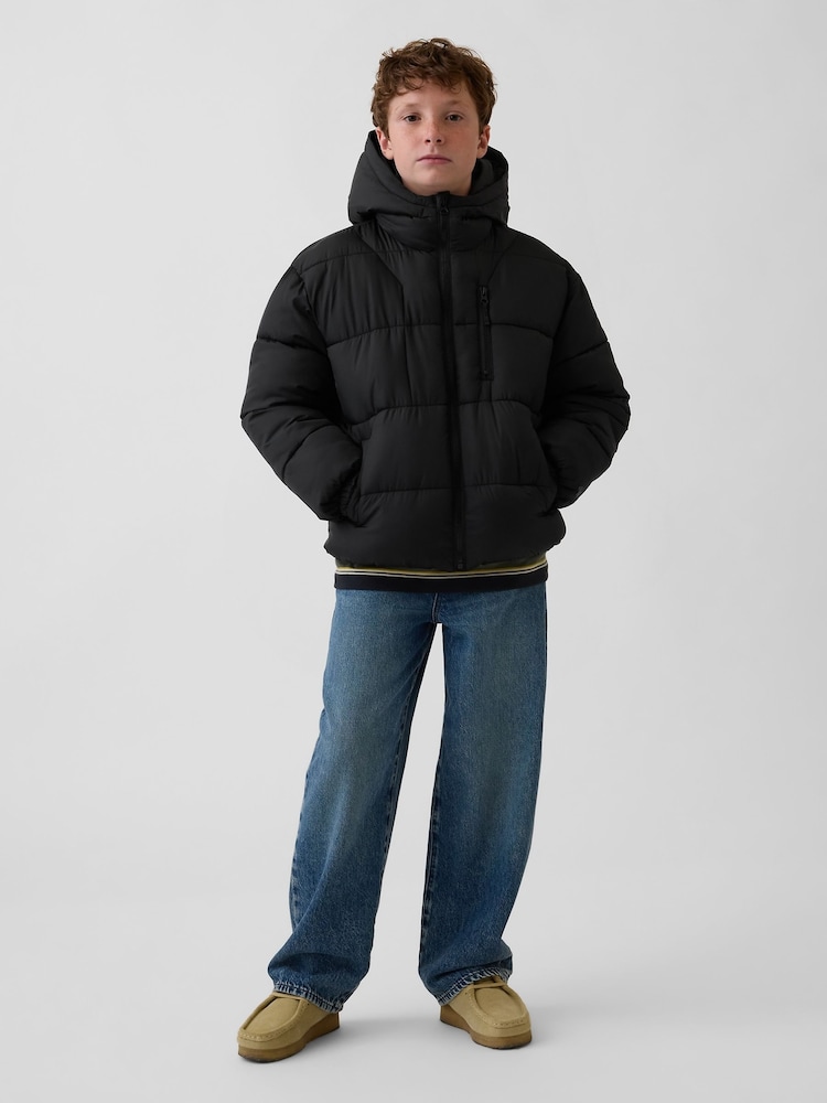 Gap Black Heavyweight Puffer Jacket (4-13yrs) - Image 3 of 3 Gap Black Heavyweight Puffer Jacket (4-13yrs) - Image 3 of 3