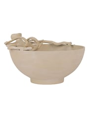 Libra Interiors Beige Seaside Octopus Beige Stonewash Bowl - Image 3 of 6