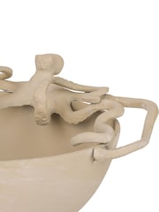 Libra Interiors Beige Seaside Octopus Beige Stonewash Bowl - Image 6 of 6