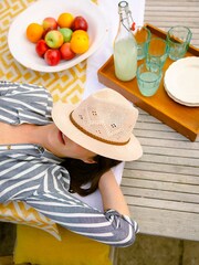 Barbour® Cream Womens Flowerdale Trilby Summer Hat - Image 1 of 5
