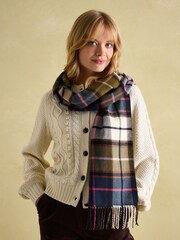 Joules Langtree Green & Pink Scarf - Image 1 of 4