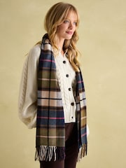 Joules Langtree Green & Pink Scarf - Image 2 of 4