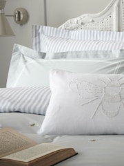 Sophie Allport Grey Bees 100% Cotton Duvet Cover and Pillowcase Set - Image 1 of 1