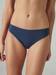 Blue High Leg Bikini Bottoms - Image 1 of 4