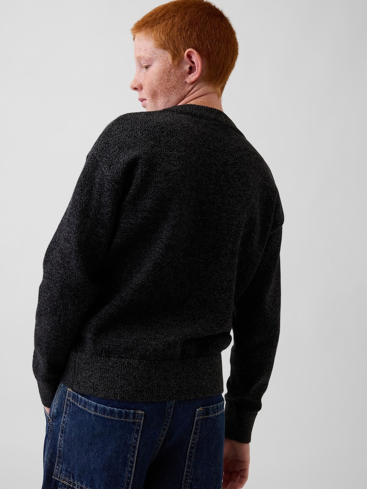 Gap Black Relaxed Jumper (4-13yrs) - Image 2 of 5 Gap Black Relaxed Jumper (4-13yrs) - Image 2 of 5