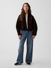 Gap Sherpa Relaxed Zip-Up Fleece (4-13yrs) - Bild 3 von 6