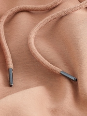 Clay/Neutral Regular Fit Jersey Cotton Rich Overhead Hoodie - Image 8 of 8