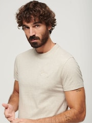 Superdry Cream White Vintage Embroidered 100% Cotton T-Shirt - Image 3 of 5