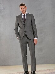 Grey Signature Empire Mills 100% Wool Birdseye Suit Waistcoat - Image 4 of 9