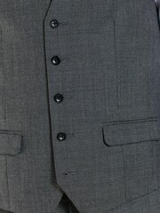 Grey Signature Empire Mills 100% Wool Birdseye Suit Waistcoat - Image 7 of 9