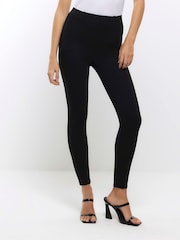 River Island Black High Waisted Leggings - Image 1 of 5