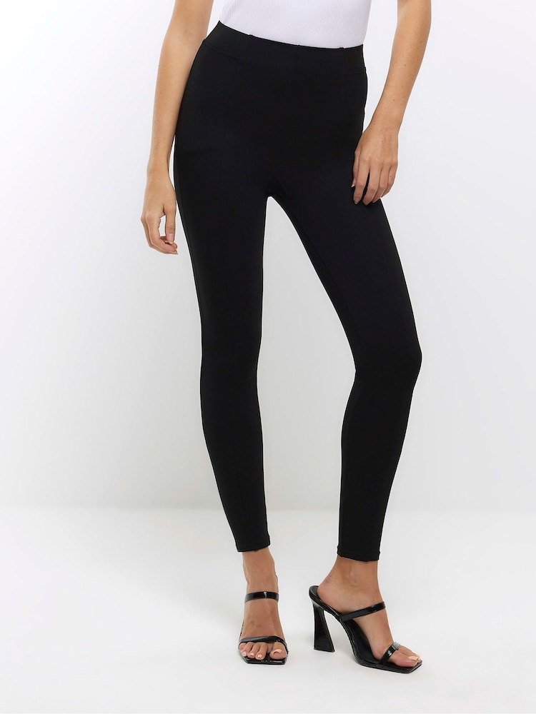 River Island Black High Waisted Leggings - Image 1 of 5