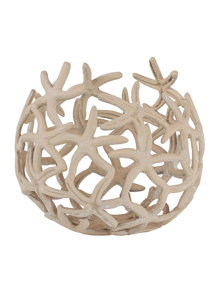 Libra Interiors Beige Seaside Starfish Beige Stonewash Deep Bowl - Image 2 of 6