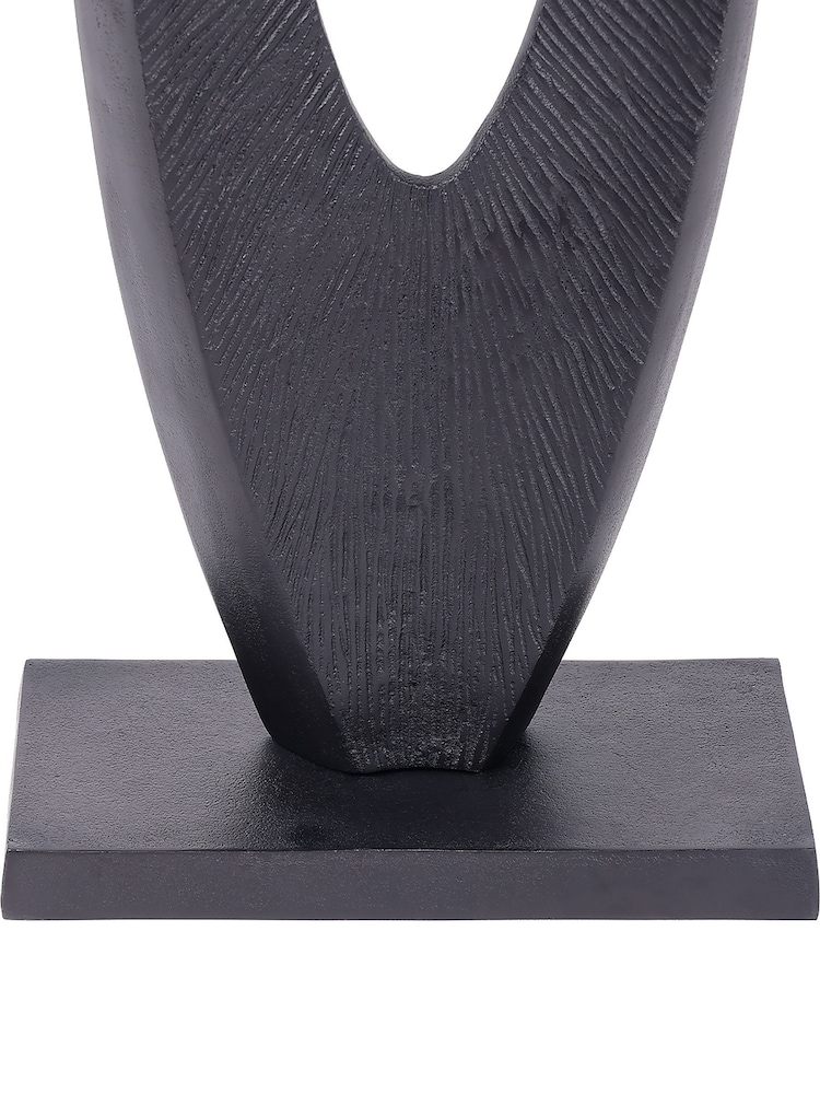 Libra Interiors Black Axis Black Aluminium Sculpture 117cm - Image 6 of 6 Libra Interiors Black Axis Black Aluminium Sculpture 117cm - Image 6 of 6