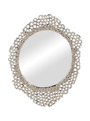 Libra Interiors Gold Miel Cast Aluminium Small Mirror Mirror - Image 2 of 7