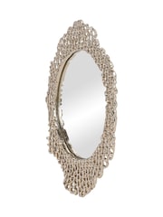 Libra Interiors Gold Miel Cast Aluminium Small Mirror Mirror - Image 3 of 7