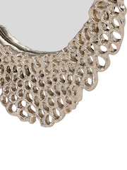 Libra Interiors Gold Miel Cast Aluminium Small Mirror Mirror - Image 6 of 7