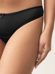 Black Thong Microfibre Knickers 7 Pack - Image 3 of 13