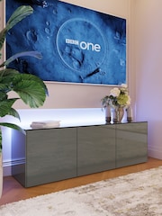 Frank Olsen Grey Smart LED Large TV Stand - Image 1 of 10
