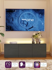 Frank Olsen Grey Smart LED Large TV Stand - Image 3 of 10