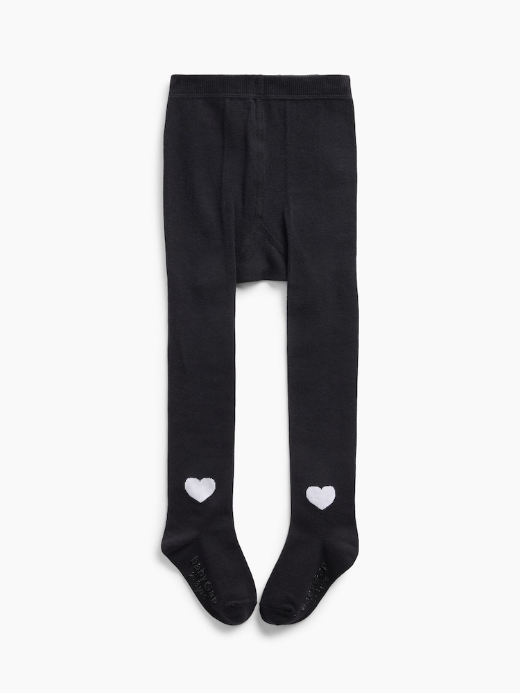 Gap Black Heart Tights - Image 2 of 2 Gap Black Heart Tights - Image 2 of 2