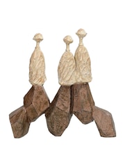 Libra Interiors Brown Ellington Seated Forms Family of 3 - Image 4 of 6