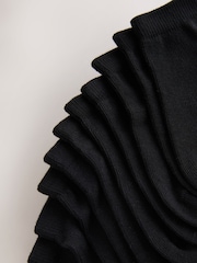 Black 7 Pack Cotton Rich Trainer Socks - Image 2 of 4