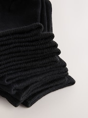 Black 7 Pack Cotton Rich Trainer Socks - Image 3 of 4