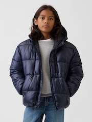 Gap Blue Heavyweight Puffer Jacket (4-13yrs) - Image 1 of 4