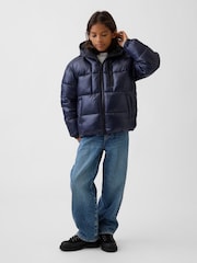 Gap Blue Heavyweight Puffer Jacket (4-13yrs) - Image 3 of 4