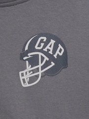 Grå - Gap Relaxed Logo Hettegenser (4–13år) - Bilde 4 av 4