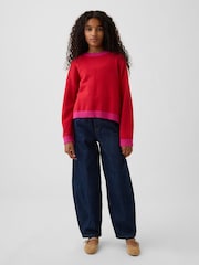 Röd/Rosa - Gap CashSoft Oversized Jumper (4-13år) - Bild 3 av 4