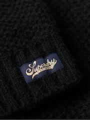 Superdry Black Textured Knit Crew Dress - Image 5 of 5
