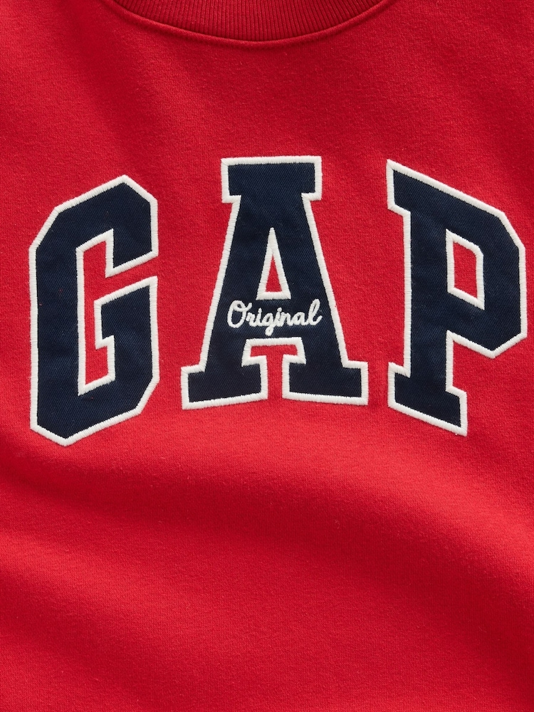 Gap Red Vintage Soft Oversized Mock Neck Logo Sweatshirt (4-13yrs) - Image 2 of 2 Gap Red Vintage Soft Oversized Mock Neck Logo Sweatshirt (4-13yrs) - Image 2 of 2
