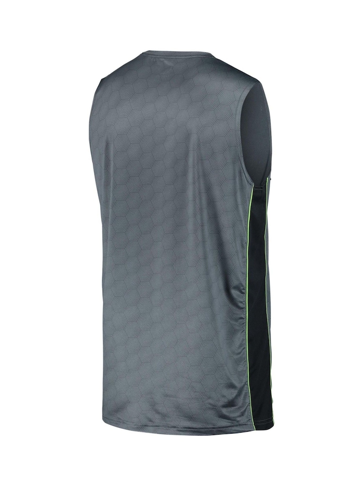 Fanatics Grey Wolverhampton Wanderers Players Training Vest - Image 3 of 3 Fanatics Grey Wolverhampton Wanderers Players Training Vest - Image 3 of 3