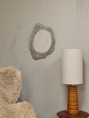 Libra Interiors Gold Miel Cast Aluminium Mirror Medium - Image 1 of 7