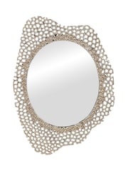 Libra Interiors Gold Miel Cast Aluminium Mirror Medium - Image 2 of 7