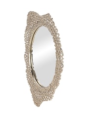 Libra Interiors Gold Miel Cast Aluminium Mirror Medium - Image 3 of 7
