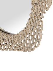 Libra Interiors Gold Miel Cast Aluminium Mirror Medium - Image 6 of 7
