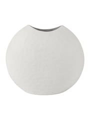 Libra Interiors White Samui White Stonewash Moon Vase - Image 2 of 7
