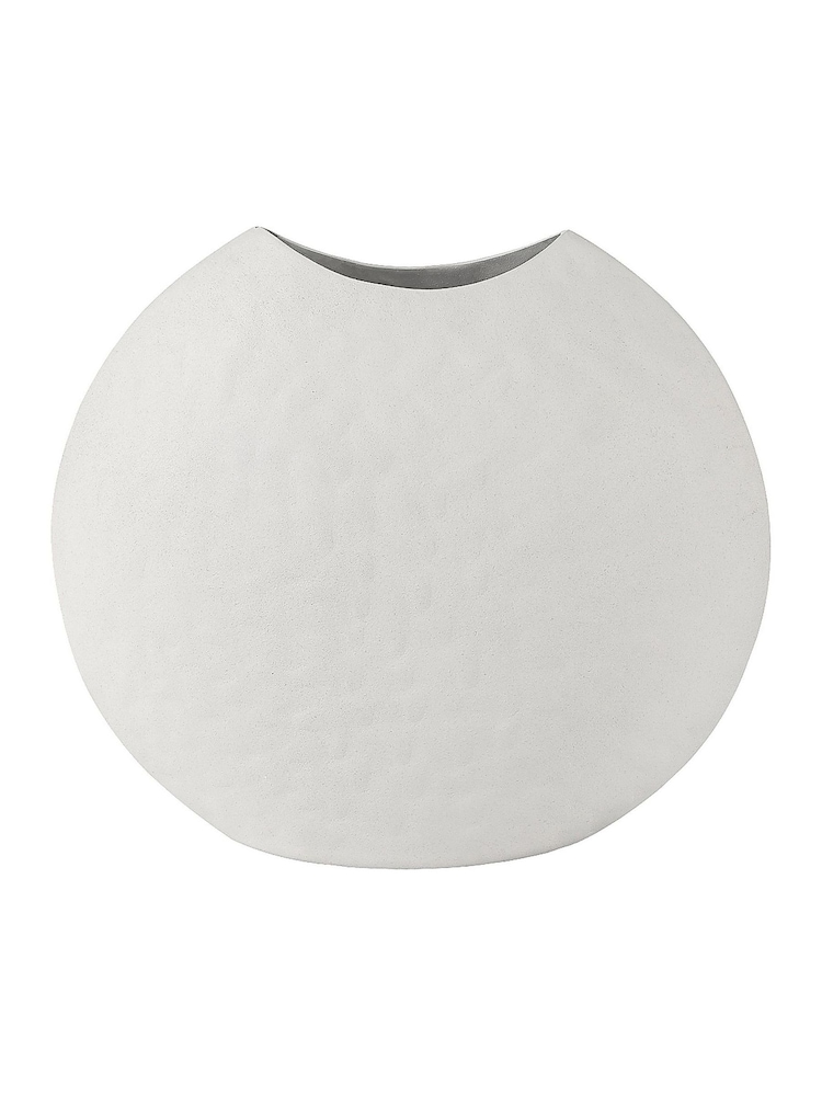 Libra Interiors White Samui White Stonewash Moon Vase - Image 2 of 7 Libra Interiors White Samui White Stonewash Moon Vase - Image 2 of 7