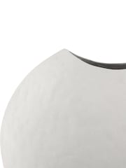 Libra Interiors White Samui White Stonewash Moon Vase - Image 5 of 7