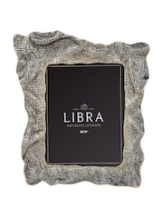 Libra Interiors Antique Brass Gold Molten Weave Photo Frame 8x10 - Image 3 of 7