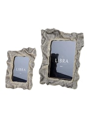 Libra Interiors Antique Brass Gold Molten Weave Photo Frame 8x10 - Image 7 of 7